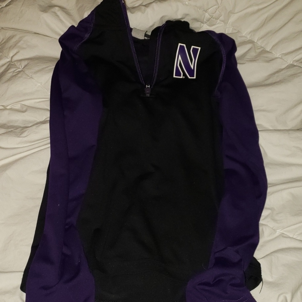Girls northwestern half zip